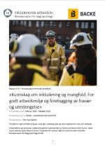 Rapportforside mangfold i Backe